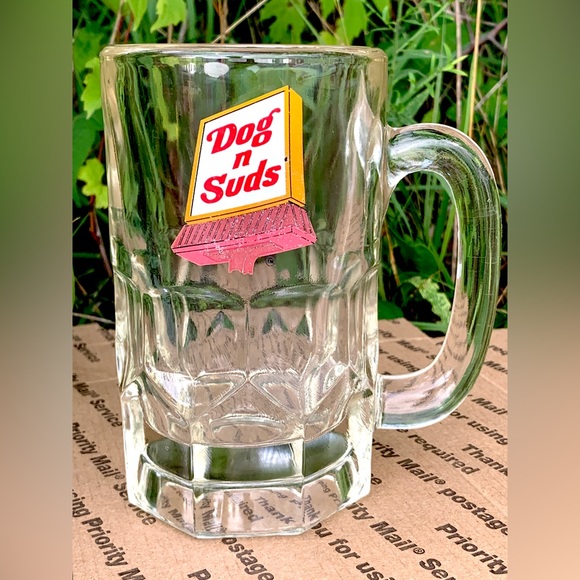 COPY - Vintage Mid Century Heavy Thumb Print DOG N SUDS Rootbeer Mug - Picture 2 of 16